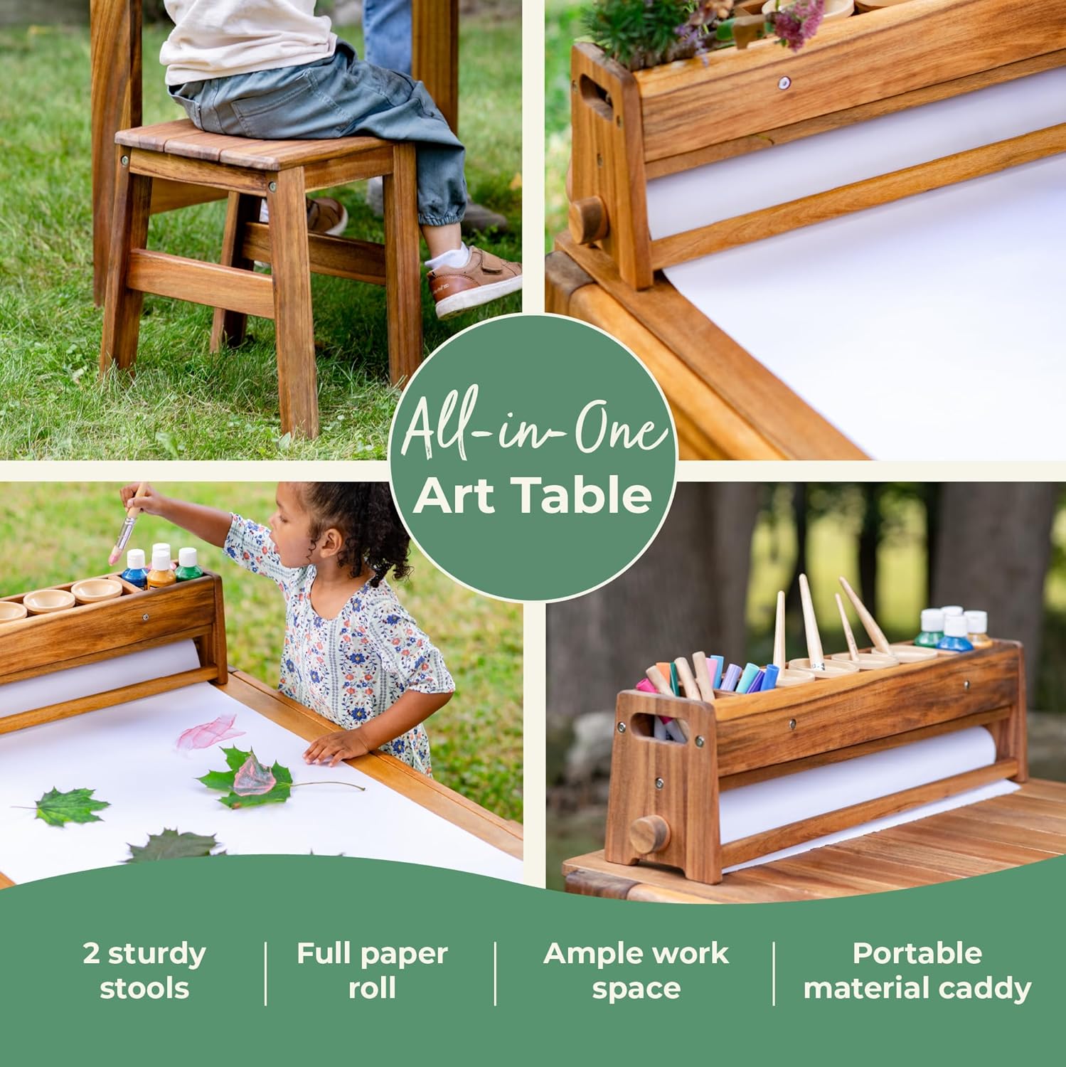 Acadia Outdoor Art Table and S - Kids Outdoor Chair And Table recensione e prezzo