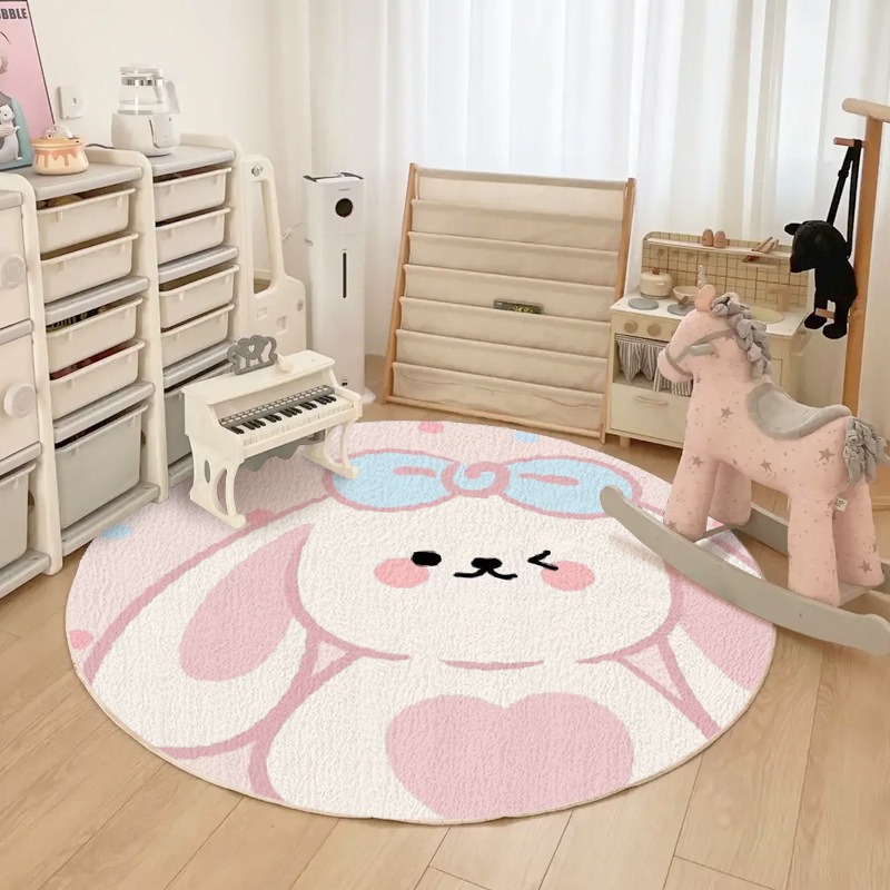 Round Rug Animal Print Cartoon - Kids Outdoor Chair And Table recensione e prezzo