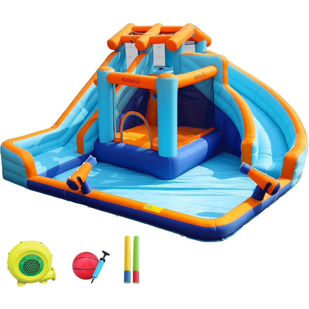 Large Water Slide Bounce House - Kids Outdoor Pool recensione e prezzo