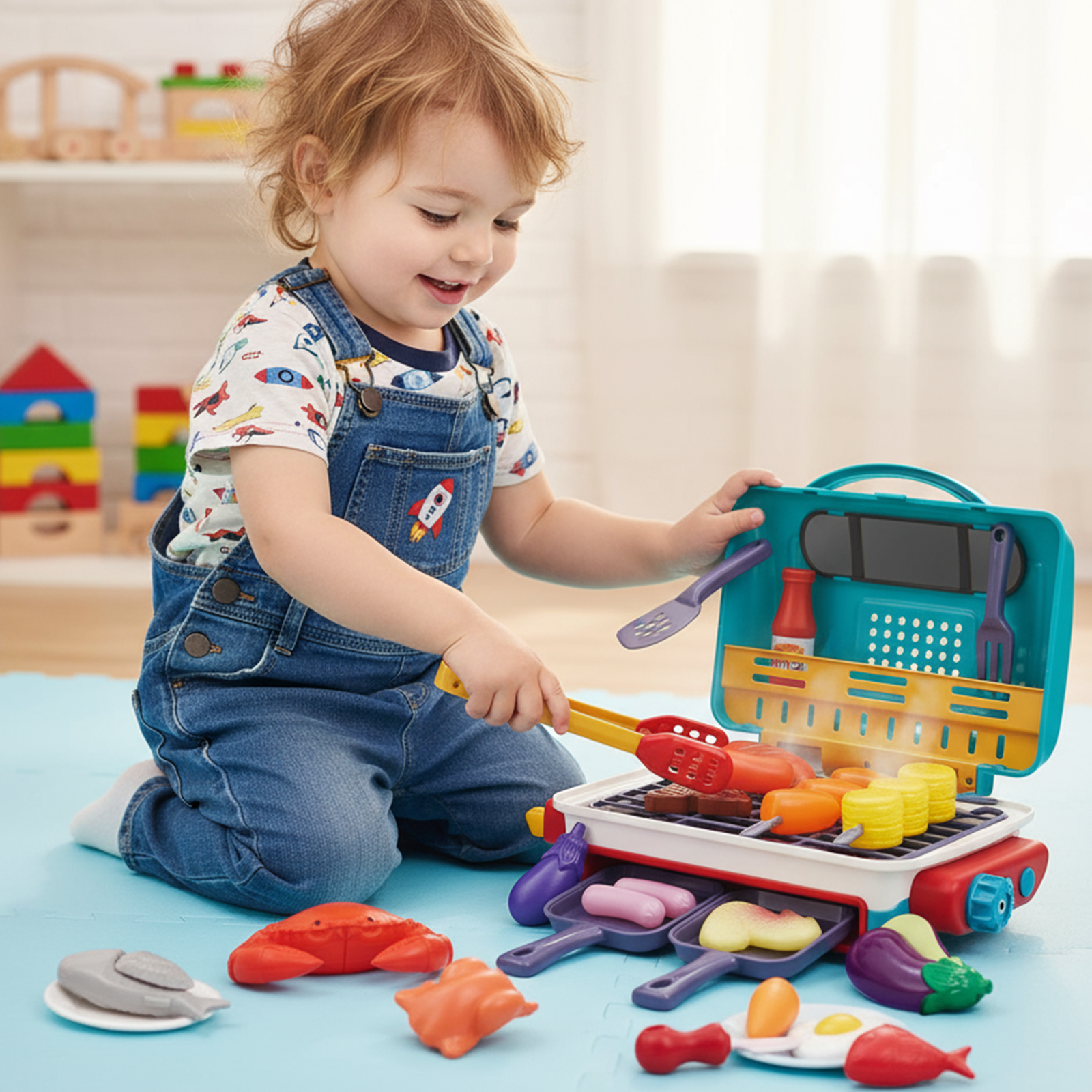 Kids Simulated Barbecue Set wi - Kids Outdoor Grill Set recensione e prezzo