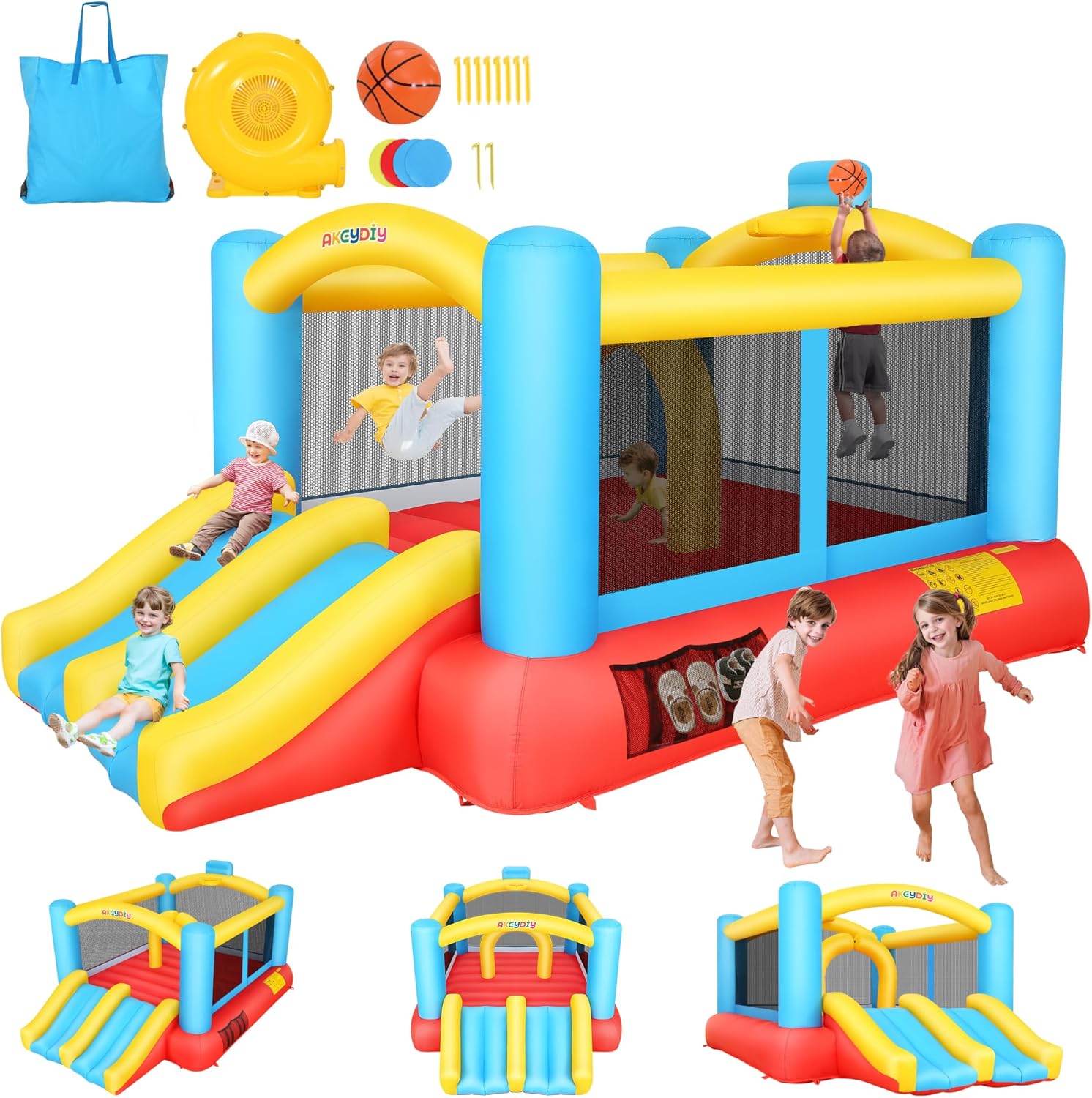 Kids Inflatable Bouncy Castle  - Kids Outdoor Jump House recensione e prezzo