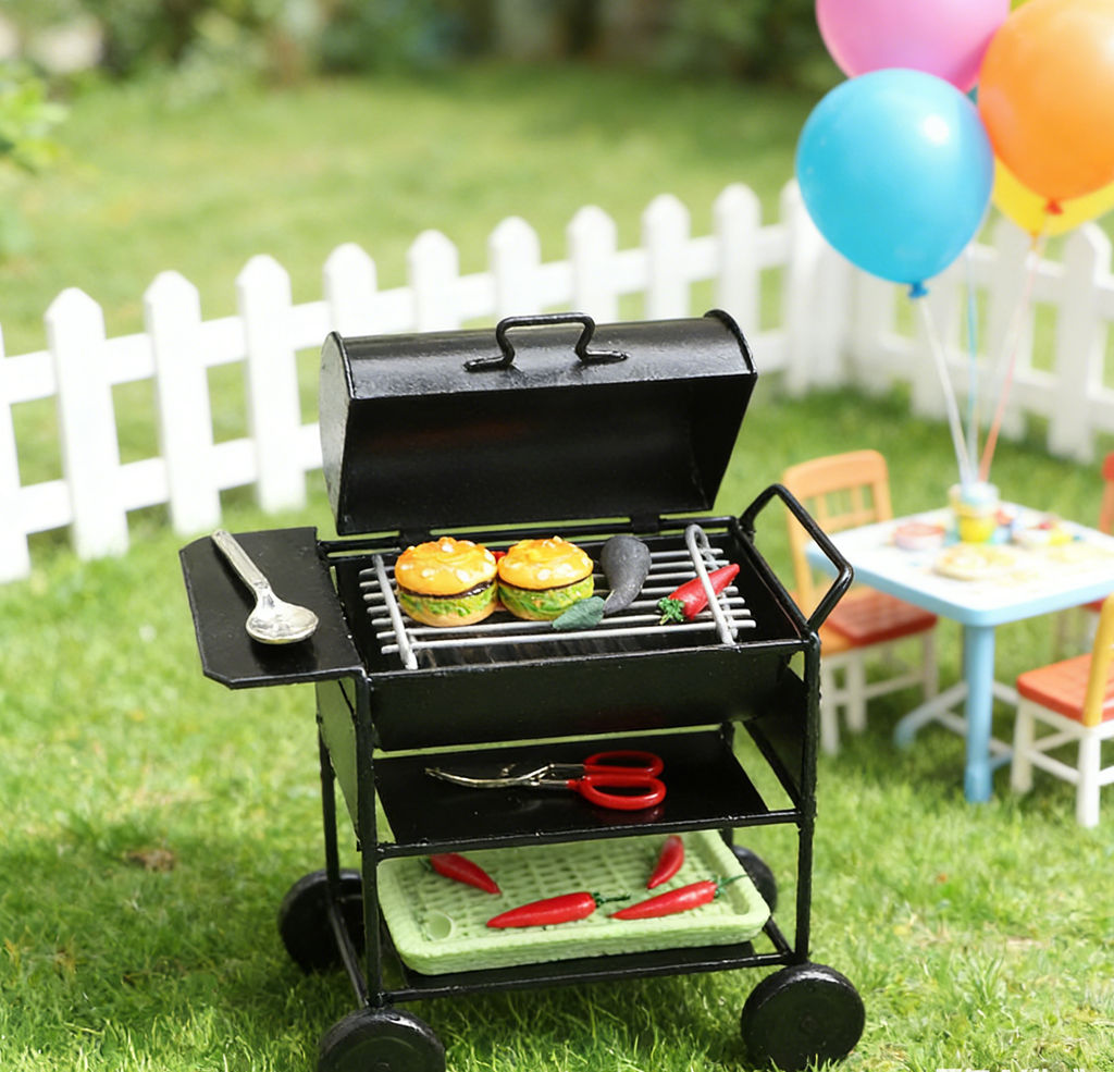 1:12 Dollhouse Miniature Furni - Kids Outdoor Grill Set recensione e prezzo