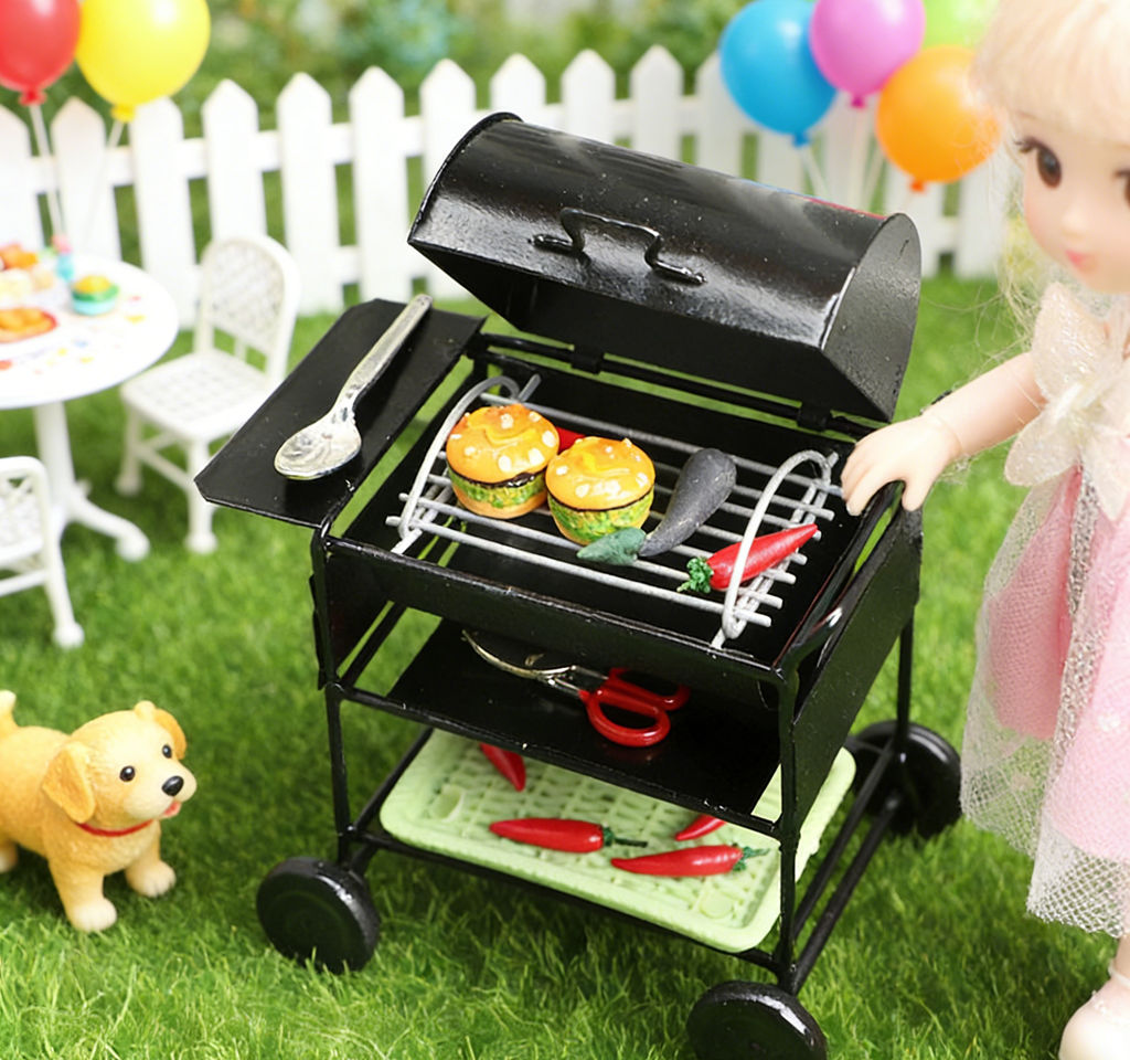 1:12 Dollhouse Miniature Furni - Kids Outdoor Grill Set recensione e prezzo